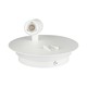 3W + 6W LED hotel væglampe med læsearm - Hvid, 3000K, on/off knapper, CREE LED