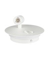 3W + 6W LED hotel væglampe med læsearm - Hvid, 3000K, on/off knapper, CREE LED
