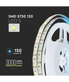 5m 20W/m LED strip, RA90 - 12V, 3000K, IP20, 120 LED pr. meter