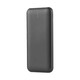 10W Powerbank 10000mAh - 5V, LED display, sort, inkl. 30cm USB-C kabel