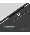 22W Ultra Tyn Magnetisk Skinnespot - Flood Lys 6400K Sort Hus