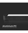 22W Ultra Tyn Magnetisk Skinnespot - Flood Lys 6400K Sort Hus