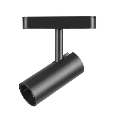 11W LED Skinnespot - Ultra Tynd, Magnetisk, 3000K, Sort Hus