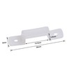 20 stk. silikone monteringsklips til LED strip - 12mm, passer til IP65 strips