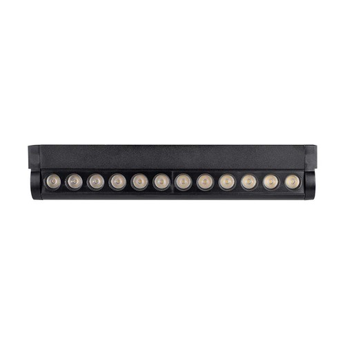 12W LED Skinnespot - Magnetisk, Justerbar, 6400K, Sort Hus