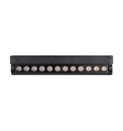 12W LED Skinnespot - Magnetisk, Justerbar, 6400K, Sort Hus
