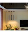 14W LED Hængelampe - Skinnespot, 4000K, Sort Hus