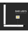 V-TAC skinnespot LED magnetisk 25W - 4000K, sort hus