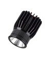 18W LED indbygningsspot - 1900lm, 6400K, sort, IP20, aluminiumsmateriale