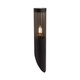 Pullert - Have Lampe E27, 400x76mm, Røgfarvet plastik/SS, Sort hus, IP44