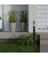 Pullert have E27 - lys røg, plastik/RF, sort hus, 76x119x1000mm, IP44
