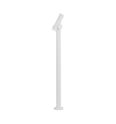 Pullert havebelysning - LED modul, 600lm, 3000K, hvid hus, IP44, (129x159x1000mm)
