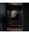 28W Hængelampe - LED, dekorativ, L94.5*B32.5*H120CM, 3000K, guld hus