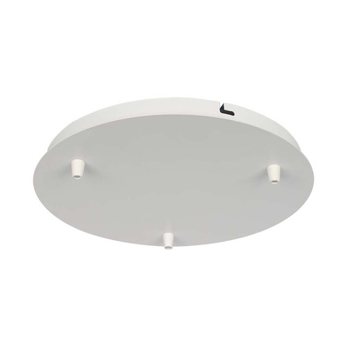 Mat Hvid Roset Til 3 Lamper - Ø300mm