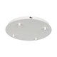 Mat Hvid Roset Til 4 Lamper - Ø300mm