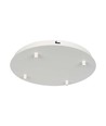 Mat Hvid Roset Til 4 Lamper - Ø300mm