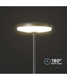 12W LED havelampe med spyd, 80cm - IP65, RA90, antracit, 2-i-1 funktion, 3000K