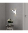 2-vejs vægspot LED modul - 600lm, 4000K, hvidt hus, IP44