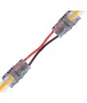 Samler med ledning til LED strip - 8mm, COB, enkeltfarvet, IP20, 5V-24V