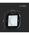 VT-91101 100W HIGHBAY 4000K