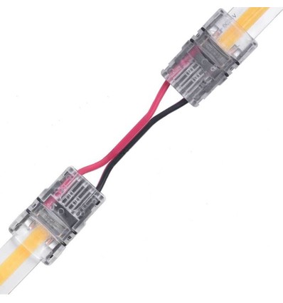 Samler med ledning til LED strip - 10mm, COB, enkeltfarvet, IP20, 5V-24V