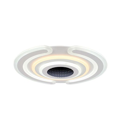 95W LED Smart dekorativ loftlampe - 52x5cm, 3i1 dæmpbar+fjernbetjening
