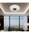 125W LED Smart Dekorativ Loftlampe - 50x7cm, 3i1, Dæmpbar, Fjernbetjening