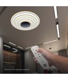 125W LED Smart Dekorativ Loftlampe - 50x7cm, 3i1, Dæmpbar, Fjernbetjening