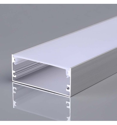 Monteringssæt - LED Strip, 2000x50x20mm, Sølvhus