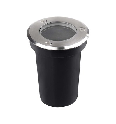 V-Tac GU10 mini nedgravningsspot - Rund, rustfrit stål, GU10 fatning
