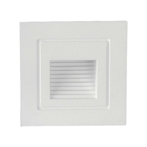 3W Trinlys LED - 3000K, Hvid, med hus