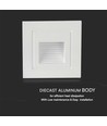 3W Trinlys LED - 3000K, Hvid, med hus