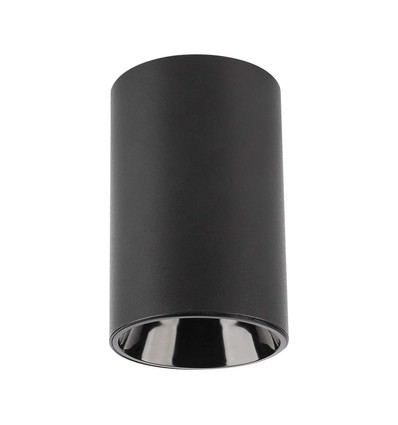 Overflade spotlampe rund sort hus