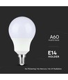 E14 8,5W LED pære - A60, Samsung LED chip, 806lm, 6500K, erstatter 60W