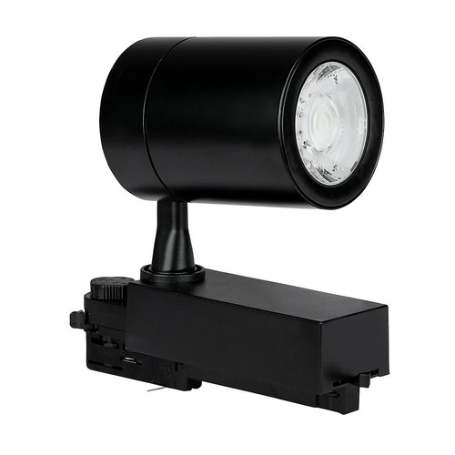 35W LED skinnespot - 6000K, sort hus