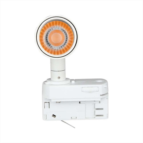 15W LED Skinnespot - Samsung Chip, 3000K, 5 Års Garanti, Hvid Hus