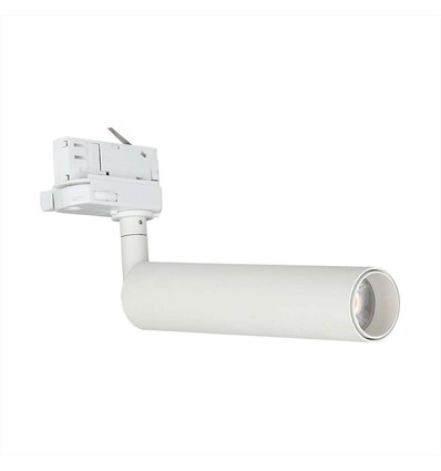 15W LED skinnespot - Samsung chip 4000K 5 års garanti, hvid hus