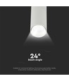 15W LED skinnespot - Samsung chip 4000K 5 års garanti, hvid hus