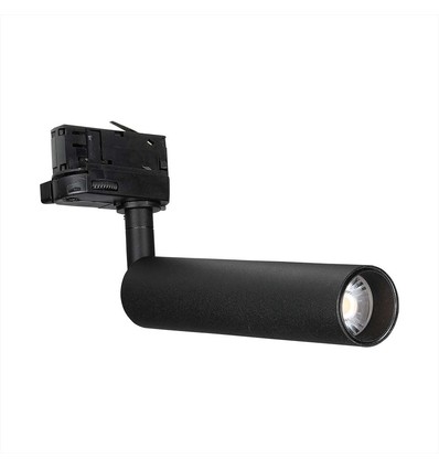 15W skinnespot - LED, Samsung chip, 4000K, 5 års garanti, sort hus