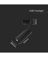 15W skinnespot - LED, Samsung chip, 4000K, 5 års garanti, sort hus
