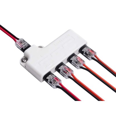 IDC 4-vejs splitter - IP20, 5V-36V, 6A