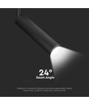 15W LED skinnespot - Samsung chip, 5000K, 5 års garanti, sort hus