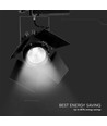 33W LED skinnespot - Samsung chip, 4000K, 5 års garanti, sort hus