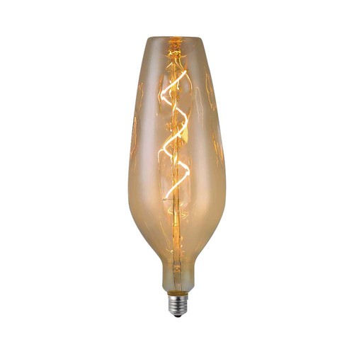 B125 Pære 4W Spiral - 2700K, Amber, Glas