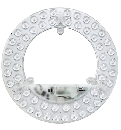 24/18/12W LED indsats med linser, flicker free - Ø21,5 cm, Valgfri CCT, erstat G24, cirkelrør og kompaktrør
