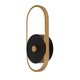 15W Udendørs Væglampe - 33x15x4.4mm, 3000K, Sort+Antik Messing, IP54