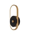 15W Udendørs Væglampe - 33x15x4.4mm, 3000K, Sort+Antik Messing, IP54
