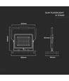 V-Tac 100W LED projektør med justerbar stander - Samsung LED chip, arbejdslampe, udendørs