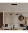 38W hængende lampe - LED, 95x100cm, 4000K, sort hus