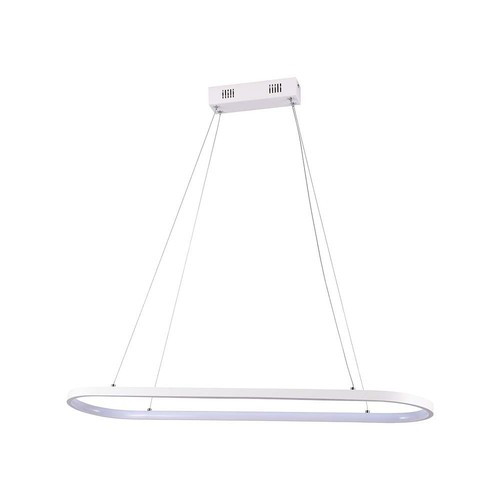 24W Hængelampe - LED (80x20x100cm), 4000K, hvid hus
